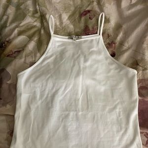 High neck, fitted tank